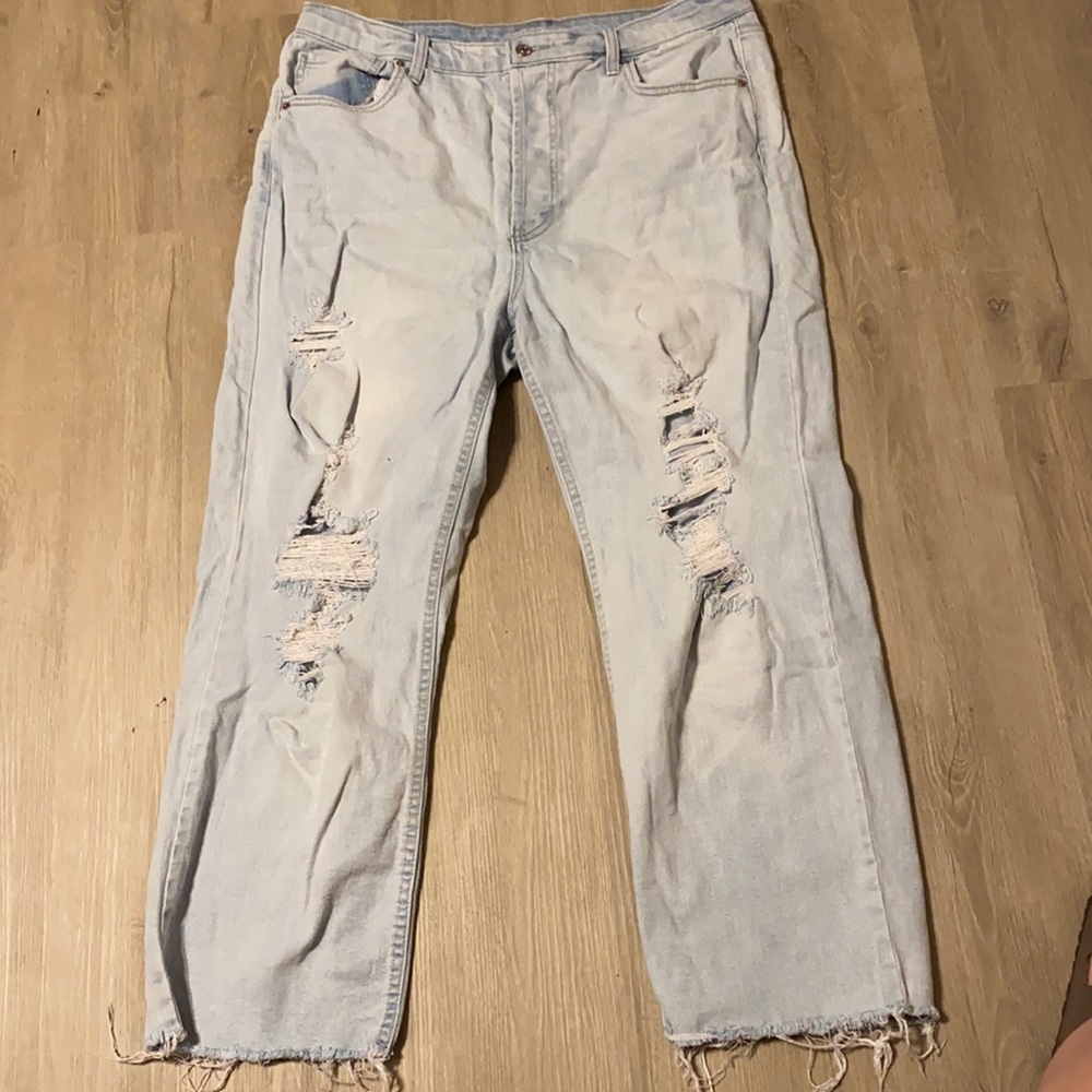 PLUS SIZE WILD FABLE RIPPED BOYFRIEND JEANS